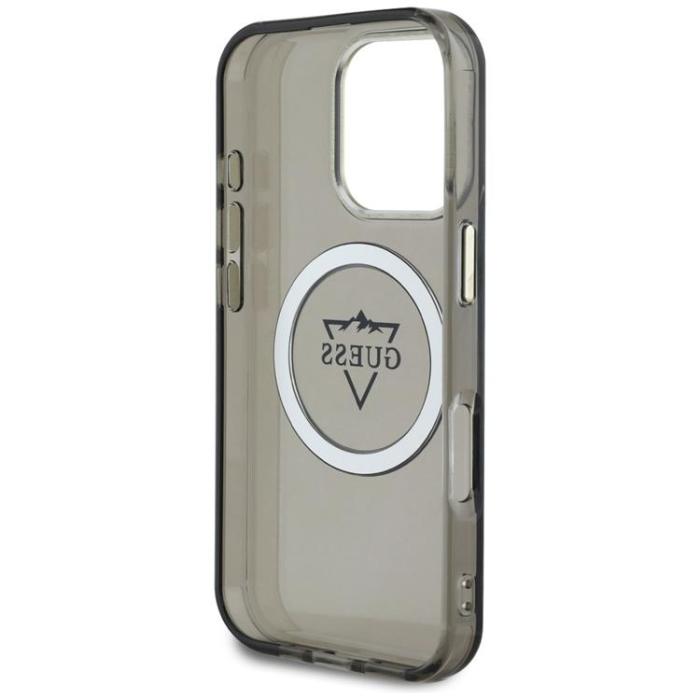 Guess - Guess iPhone 16 Pro Max Mobilskal MagSafe IML Mountain Logo - Svart