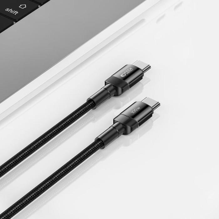 UTGATT - Tech-Protect USB-C till USB-C kabel Ultraboost Evo 0.5m - Svart