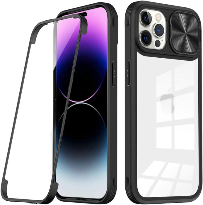 OEM - iPhone 11 Pro Mobilskal 360 Kamera Slider - Svart
