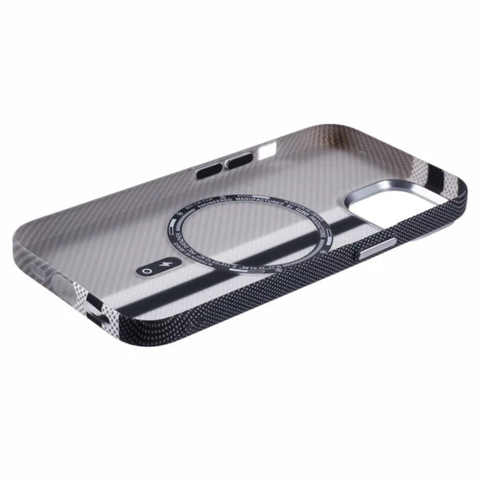 A-One Brand - iPhone 15 Mobilskal Magsafe Aramid Fiber - Grå