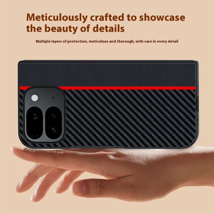 A-One Brand - Google Pixel 10 Pro Fold Mobilskal Carbon Fiber - Blå