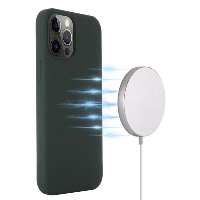 OEM - iPhone 14 Pro Max Skal Magsafe Silicone Ultra Slim - Mörkgrön