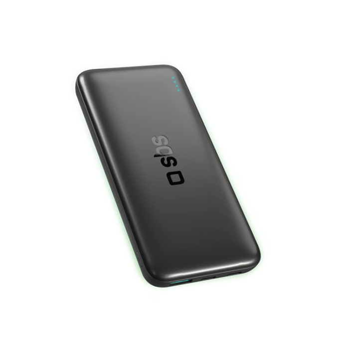 SBS - SBS Powerbank 10000mAh 10W USB-A - USB-C Infinity - Svart