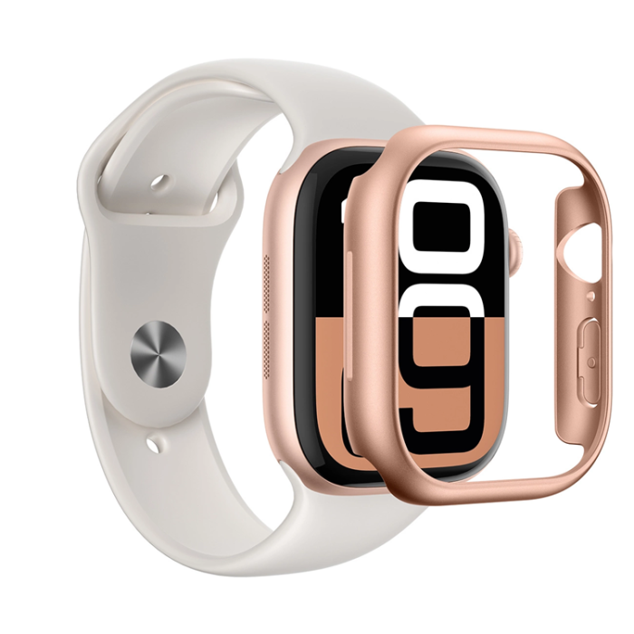 AmazingThing - AmazingThing Apple Watch 46mm Skal Minimal - Rosa Guld