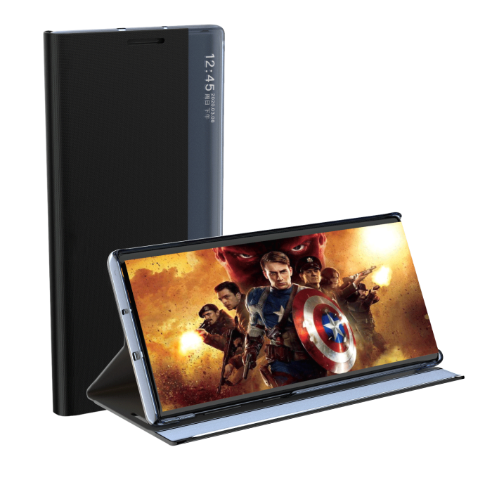 OEM - Galaxy S23 Ultra Fodral Sleep Flip - Blå