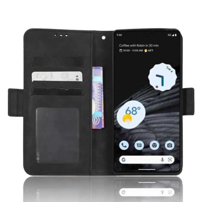 A-One Brand - Google Pixel 7 Pro Plånboksfodral Magnetic Clasp - Svart