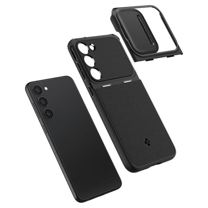 Spigen - Spigen Galaxy S23 Plus Skal Optik Armor - Svart