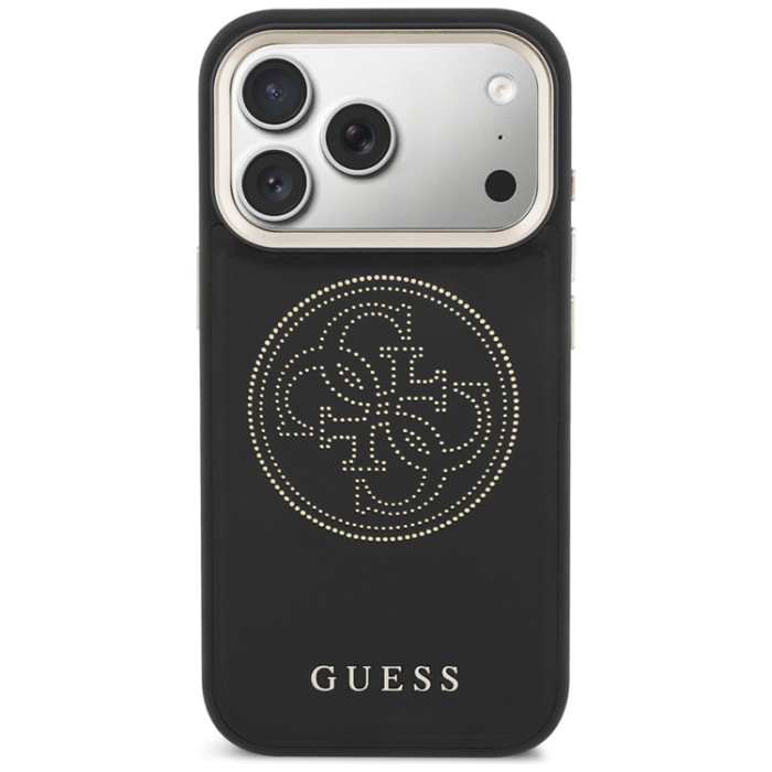Guess - Guess Mobilskal För iPhone 17 Pro MagSafe Perforated 4G - Svart
