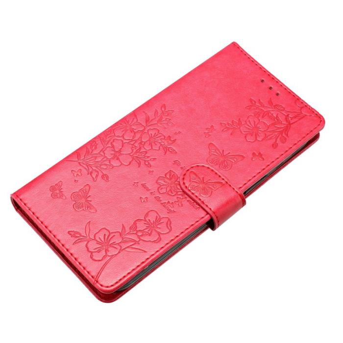OEM - Samsung Galaxy S26 Ultra Plånboksfodral Konstläder Flip Cover - Röd