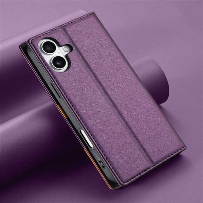 N.BEKUS - N.BEKUS iPhone 17 Plånboksfodral RFID Blocking P3 - Lila