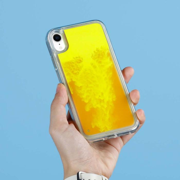 OEM - Liquid Neon Sand skal till iPhone XR - Orange