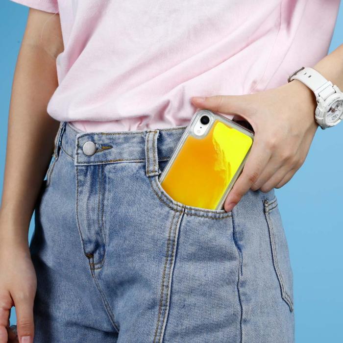 OEM - Liquid Neon Sand skal till iPhone XR - Orange