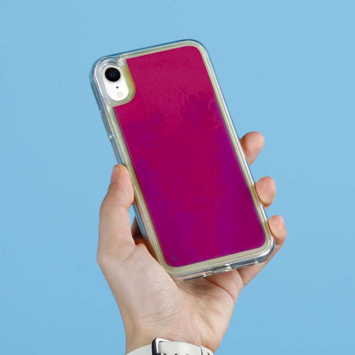 OEM - Liquid Neon Sand skal till iPhone XR - Violet