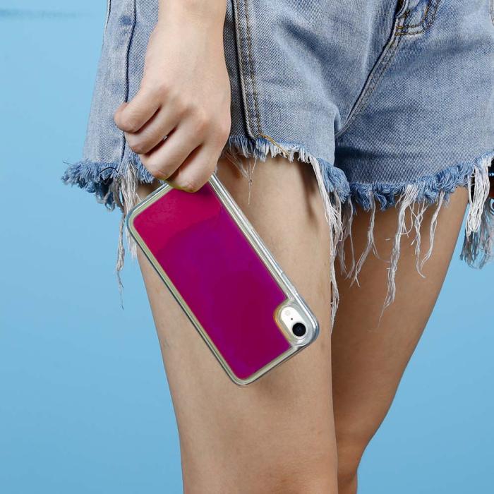 OEM - Liquid Neon Sand skal till iPhone XR - Violet