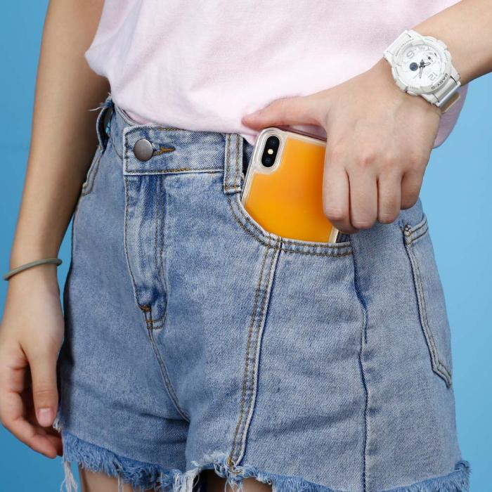 OEM - Liquid Neon Sand skal till iPhone Xs Max - Orange