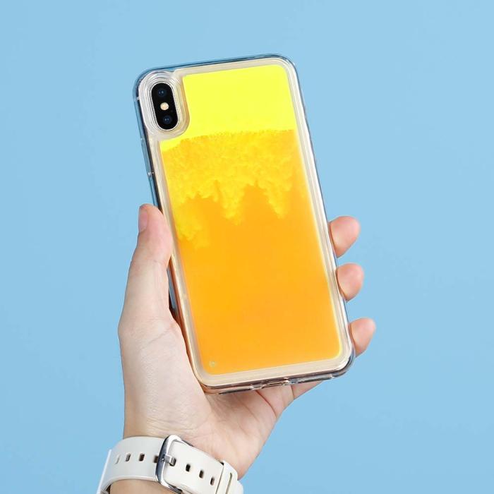 OEM - Liquid Neon Sand skal till iPhone Xs Max - Orange
