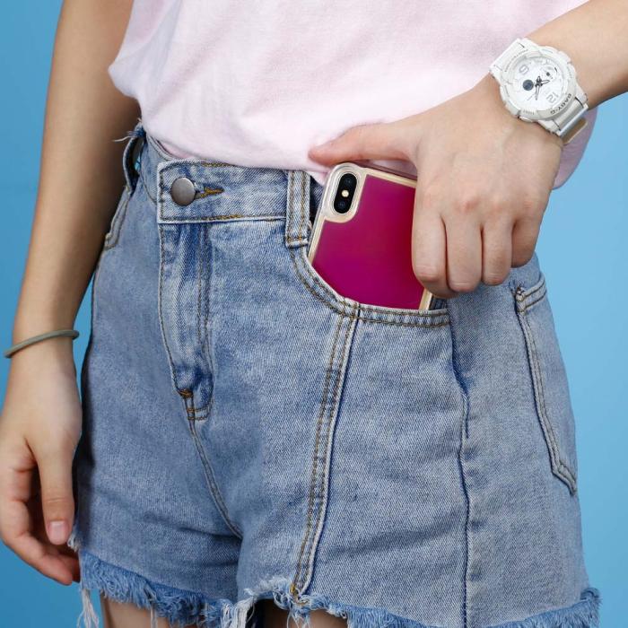 OEM - Liquid Neon Sand skal till iPhone Xs Max - Violet