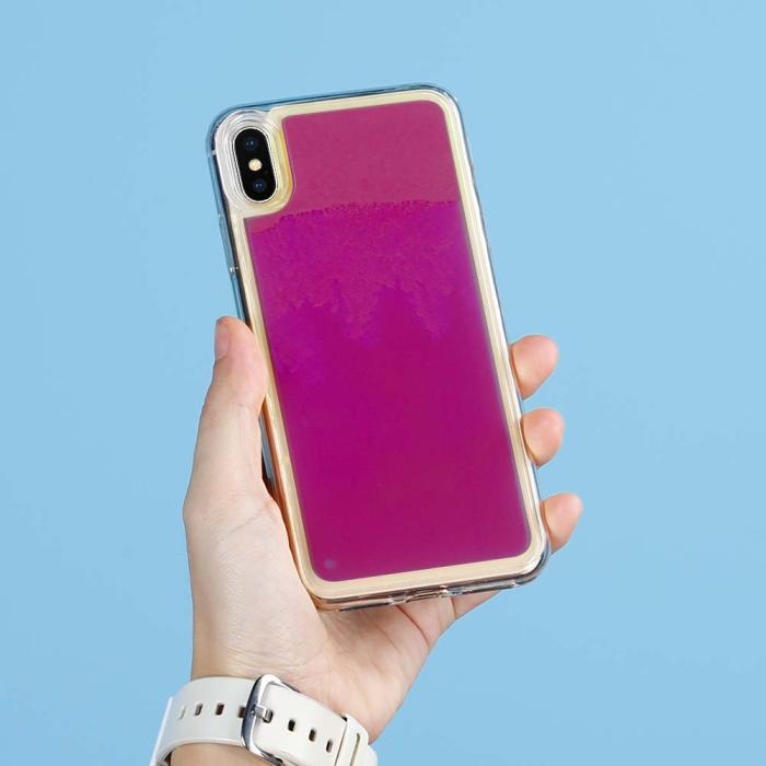 OEM - Liquid Neon Sand skal till iPhone Xs Max - Violet
