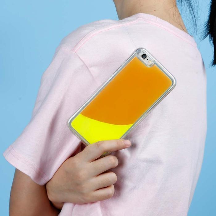 OEM - Liquid Neon Sand skal till iPhone 6/6s Plus - Orange