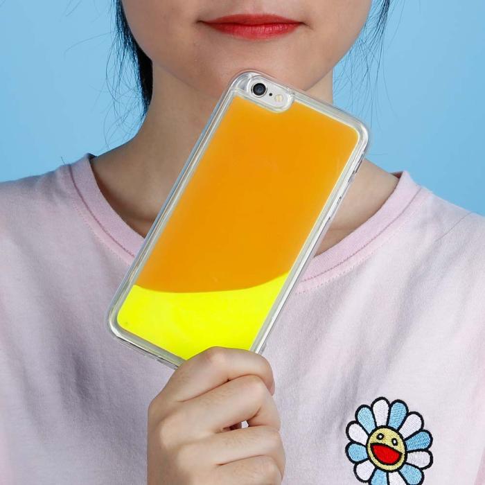 OEM - Liquid Neon Sand skal till iPhone 6/6s Plus - Orange