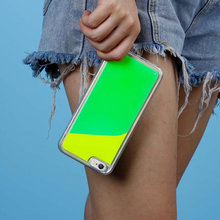 OEM - Liquid Neon Sand skal till iPhone 6/6s Plus - Grön