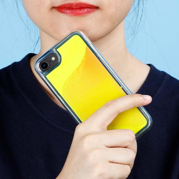 OEM - Liquid Neon Sand skal till iPhone 6/7/8/SE 2020 - Orange