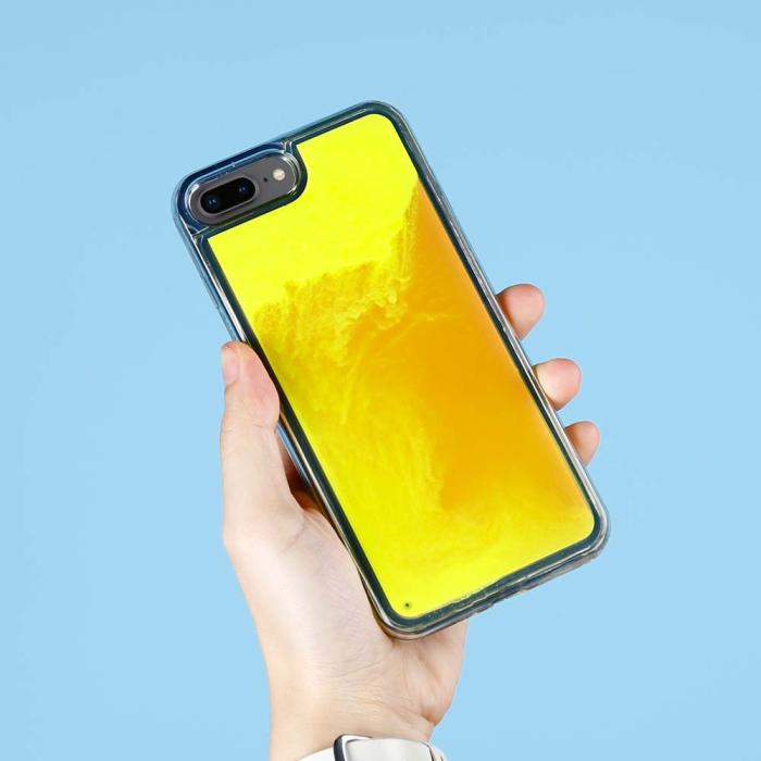 OEM - Liquid Neon Sand skal till iPhone 7 Plus & iPhone 8 Plus - Orange