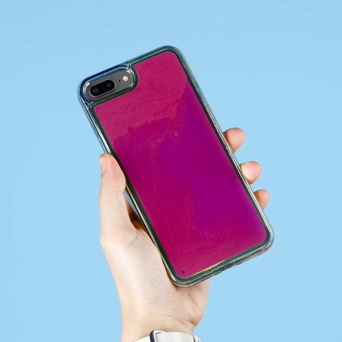 OEM - Liquid Neon Sand skal till iPhone 7 Plus & iPhone 8 Plus - Violet