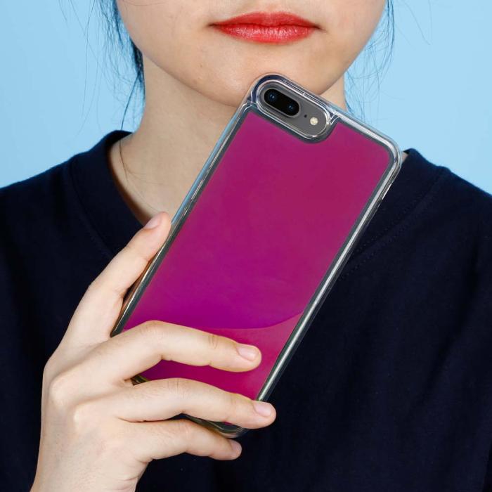 OEM - Liquid Neon Sand skal till iPhone 7 Plus & iPhone 8 Plus - Violet