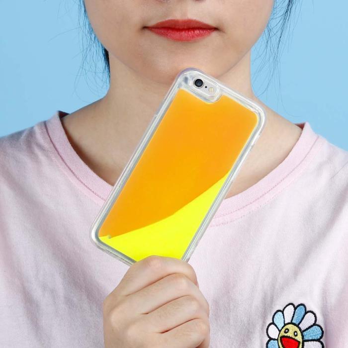 OEM - Liquid Neon Sand skal till iPhone 6/6s - Orange