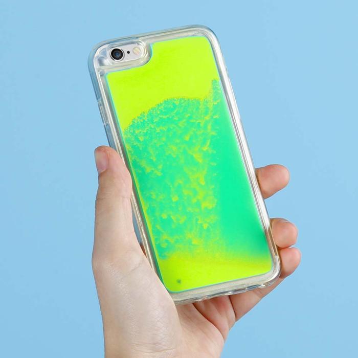 OEM - Liquid Neon Sand skal till iPhone 6/6s - Grön