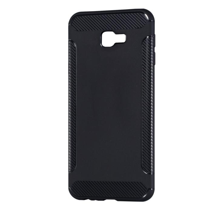 OEM - Carbon Brushed Mobilskal till Samsung Galaxy J4 Plus - Svart