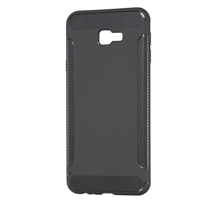 OEM - Carbon Brushed Mobilskal till Samsung Galaxy J4 Plus - Grå