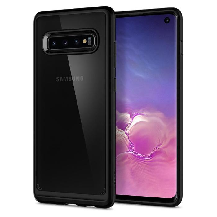 UTGATT4 - SPIGEN Ultra Hybrid Skal till Samsung Galaxy S10 - Svart