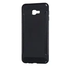 OEM - Carbon Brushed Mobilskal till Samsung Galaxy J4 Plus - Svart