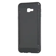 OEM - Carbon Brushed Mobilskal till Samsung Galaxy J4 Plus - Grå