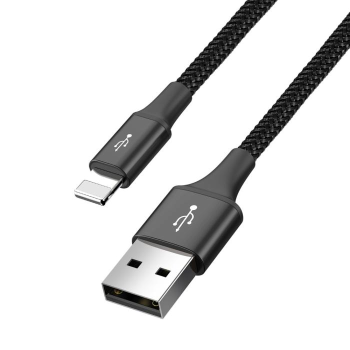 BASEUS - BASEUS 4in1 USB-A till lightning, 3xUSB-C kabel 1.2m - Svart