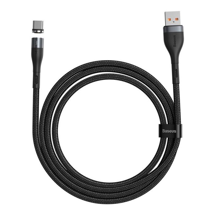 UTGATT5 - BASEUS Zinc Type-C Magnetisk kabel 100Cm/3A Svart