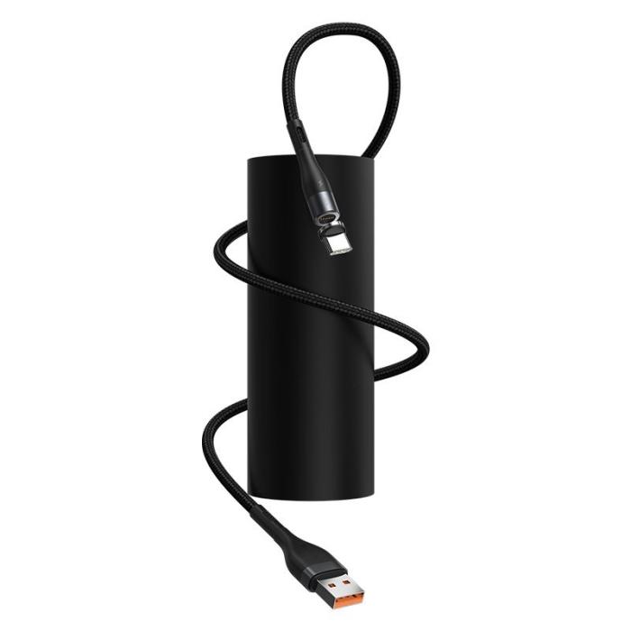 UTGATT5 - BASEUS Zinc Type-C Magnetisk kabel 100Cm/3A Svart