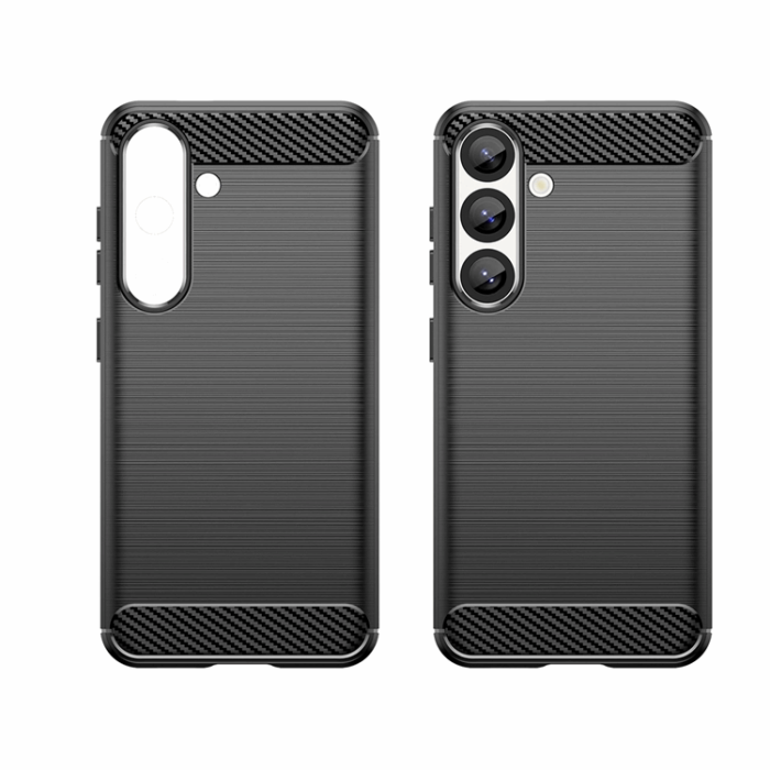 OEM - Galaxy S25 Plus Mobilskal Carbon Flexible - Svart