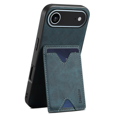 DENIOR - DENIOR iPhone Air Mobilskal Kickstand Korthållare - Blå