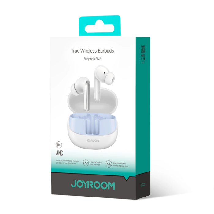 Joyroom - Joyroom TWS In-Ear Hörlurar Bluetooth 5.4 ANC IP54 - Vit