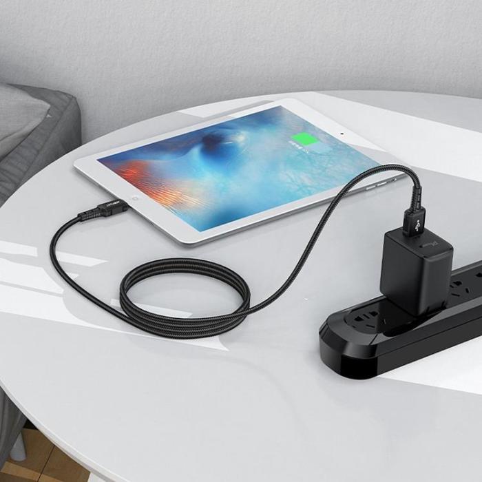 Acefast - Acefast USB-A till Lightning kabel 1.8m - Svart