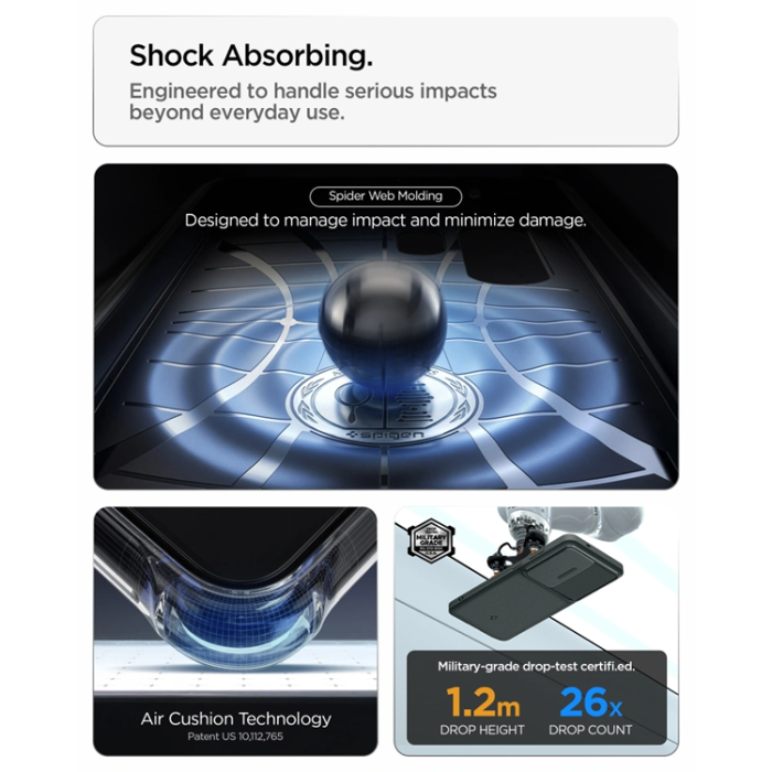 Spigen - Spigen Mobilskal För Galaxy S26 Ultra Optik Armor - Abyss Grön