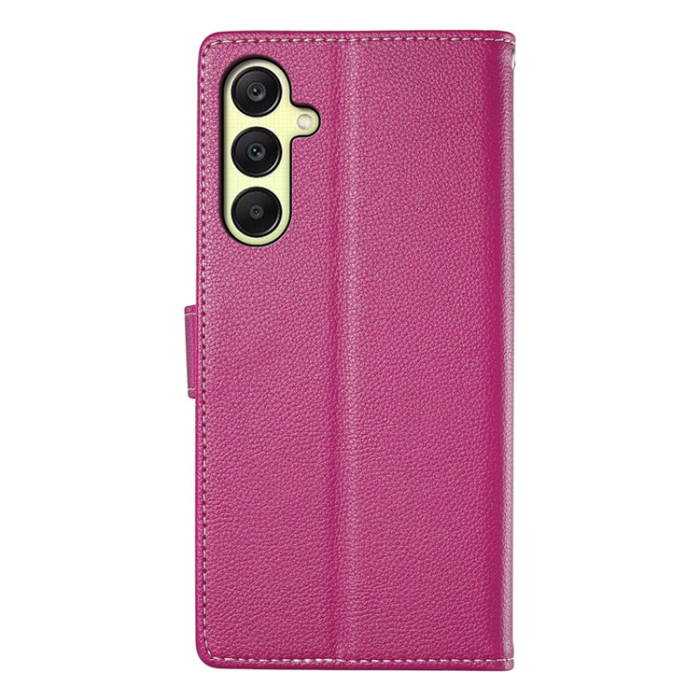 A-One Brand - Galaxy A17/A26 Plånboksfodral Litchi Läder Magnetic - Rosa