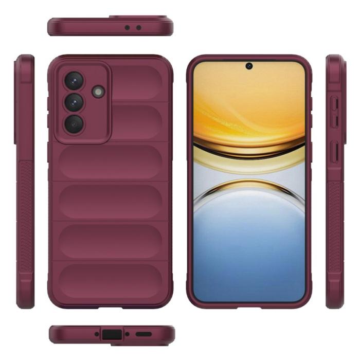 OEM - Mobilskal till Samsung Galaxy A37 Plast Anti-Drop - Vinröd