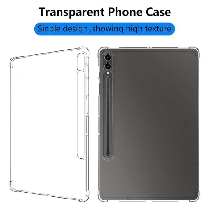 OEM - Galaxy Tab S9 Plus Skal TPU Shockproof - Transparent