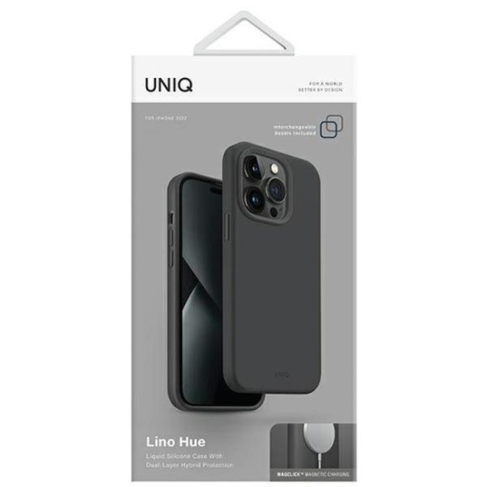 UNIQ - Uniq iPhone 14 Plus Mobiskal Magsafe Lino Hue - Grå