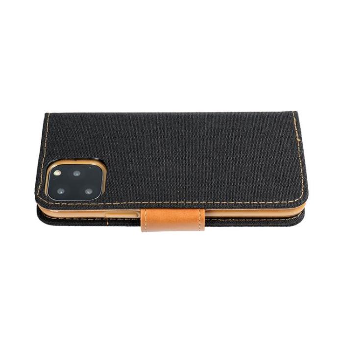 OEM - CANVAS Plånboksfodral för Galaxy A14 5G/4G svart