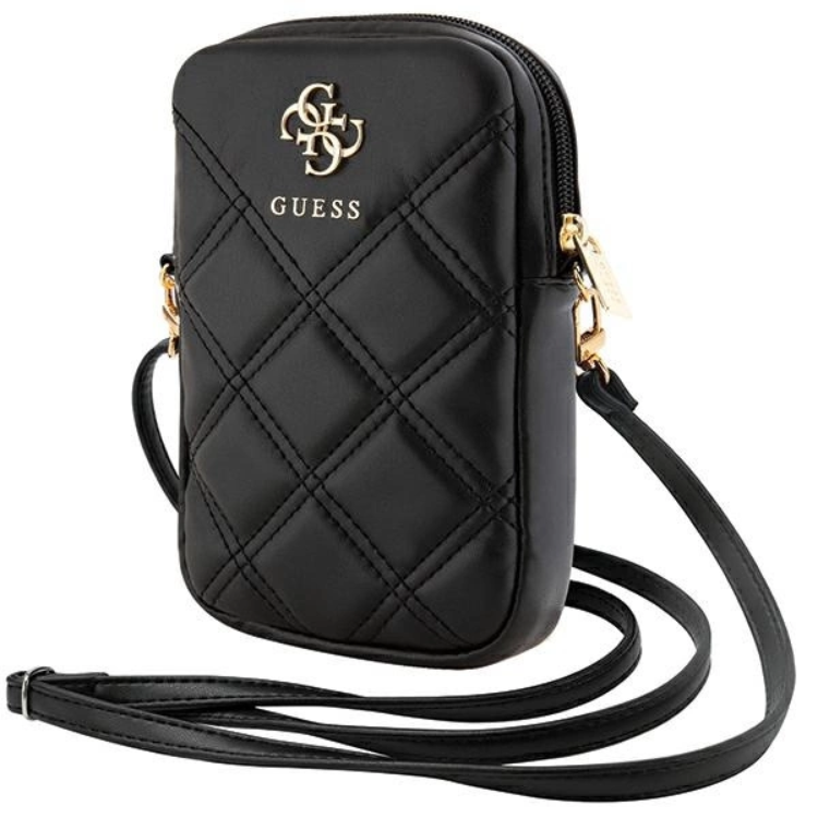 Guess Mobilväska Zip Quilted 4G - Svart (Svart) | 2353 | AlltMobil